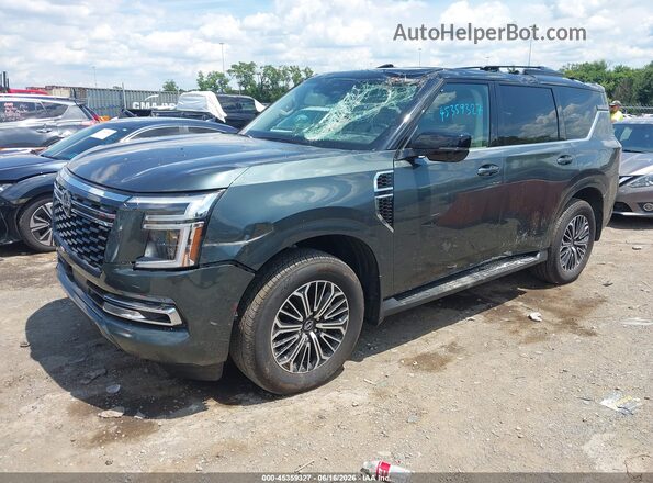 JN8AY3EB2S9102945 2025 NISSAN ARMADA Green Առջևի ձախ երեք քառորդ տեսարան