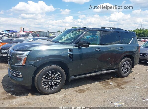 JN8AY3EB2S9102945 2025 NISSAN ARMADA Green Սալոնի 360 աստիճան տեսք