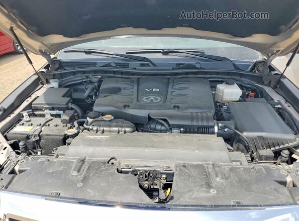 JN8AZ2AE7P9303173 2023 INFINITI QX80 Beige Widok komory silnika