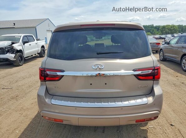 JN8AZ2AE7P9303173 2023 INFINITI QX80 Beige Widok z tyłu