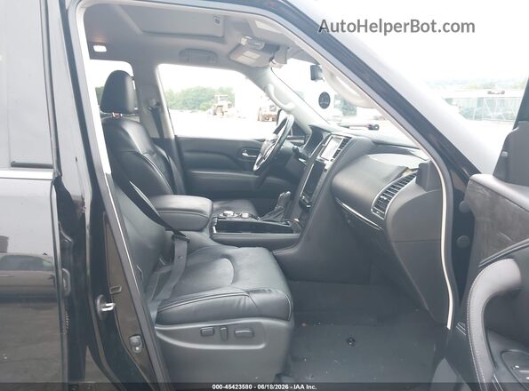 JN8AZ2AE9M9269443 2021 INFINITI QX80 Black Вид салону спереду