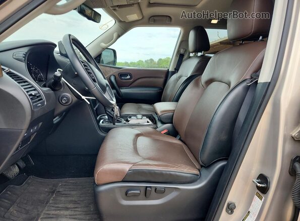 JN8AZ2AF0N9741037 2022 INFINITI QX80 Beige Вид салону спереду