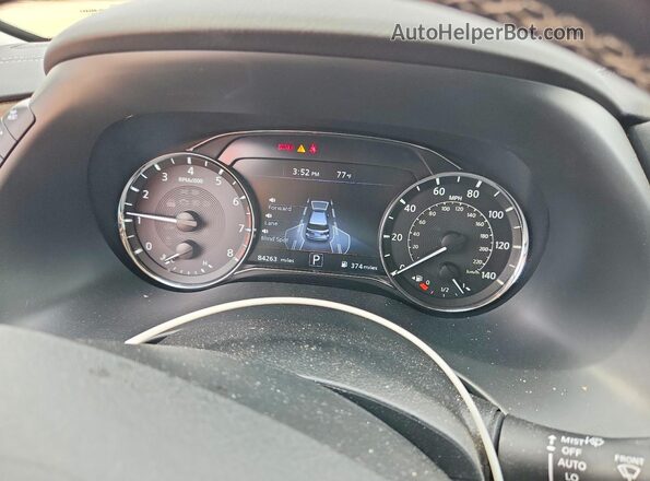JN8AZ2AF0N9741037 2022 INFINITI QX80 Beige Вид щитка приладів