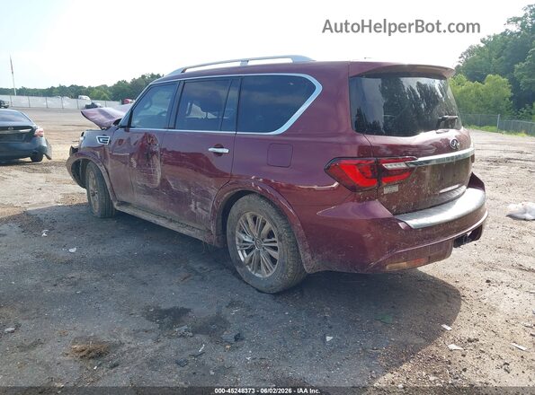 JN8AZ2AF6M9715024 2021 INFINITI QX80 Red Задня ліва чверть