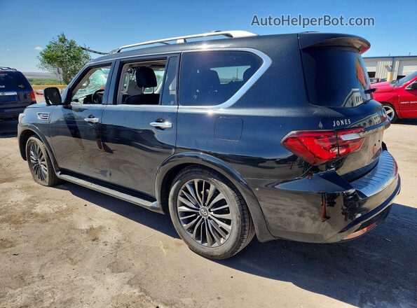 JN8AZ2AFXM9716483 2021 INFINITI QX80 Черный Задняя левая четверть