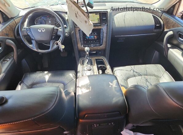 JN8AZ2AFXM9716483 2021 INFINITI QX80 Черный Вид панели приборов