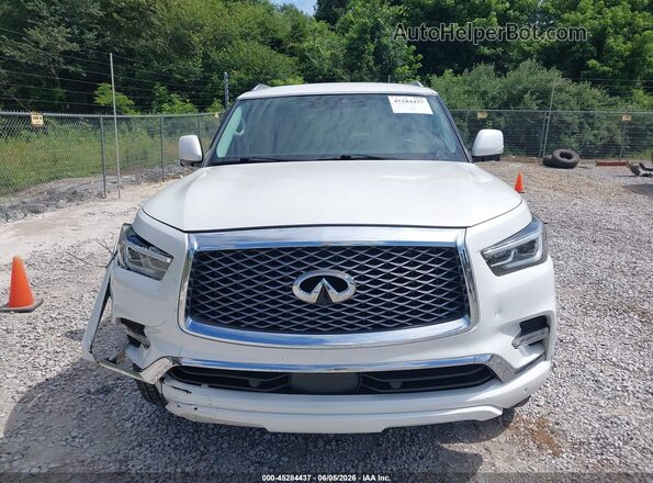 JN8AZ2AFXM9717665 2021 INFINITI QX80 White Widok wnętrza z tyłu