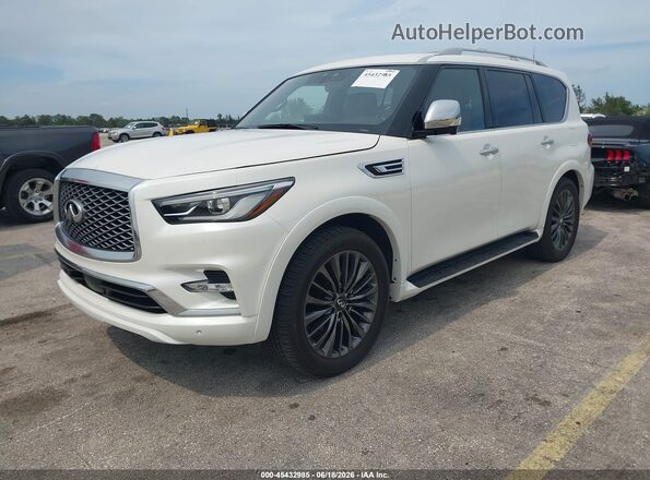 JN8AZ2BE5P9304658 2023 INFINITI QX80 White Przód lewy