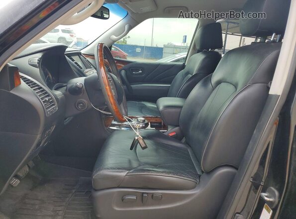 JN8AZ2NE2G9122640 2016 INFINITI QX80 Black Widok wnętrza z przodu