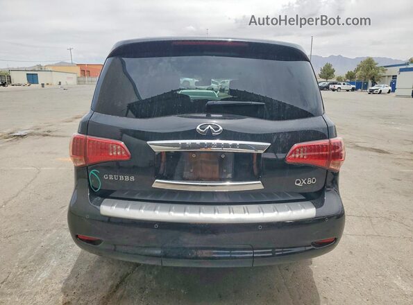 JN8AZ2NE2G9122640 2016 INFINITI QX80 Black Widok z tyłu