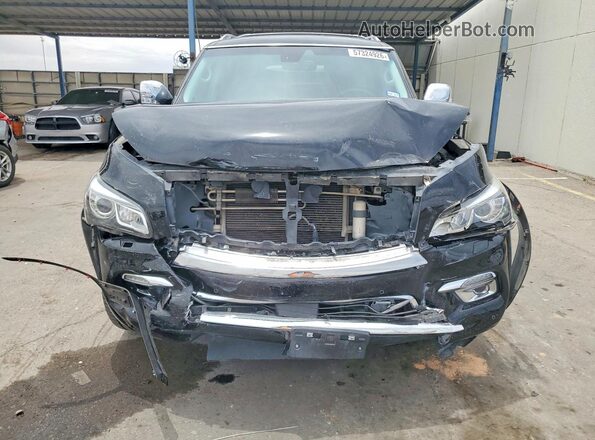 JN8AZ2NE2G9122640 2016 INFINITI QX80 Black Widok z przodu