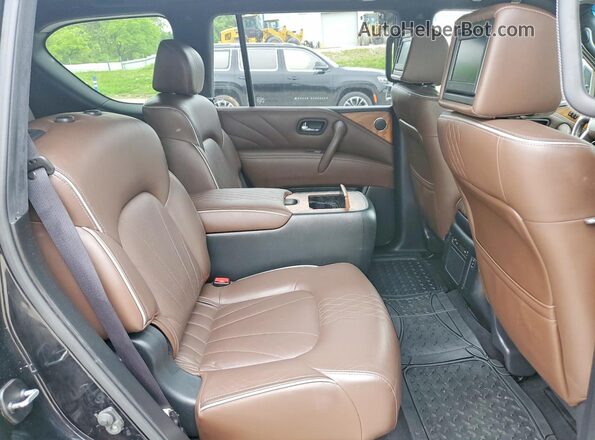 JN8AZ2NE2H9156031 2017 INFINITI QX80 Черный Вид задней части салона