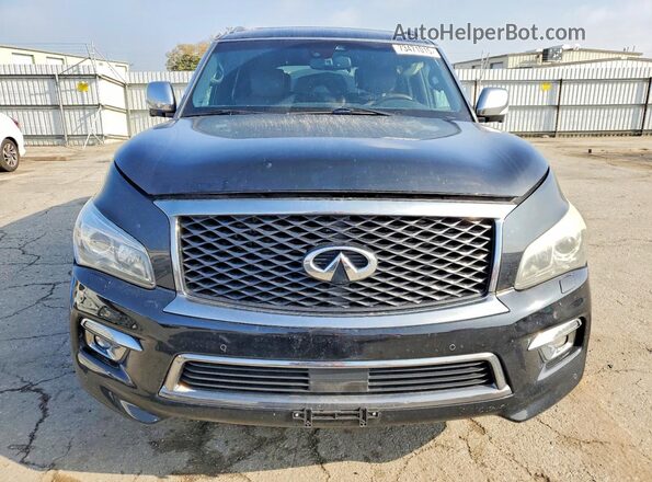 JN8AZ2NE3H9156751 2017 INFINITI QX80 Black Вид спереду
