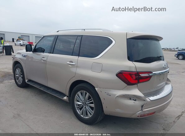 JN8AZ2NE3J9190727 2018 INFINITI QX80 Бежевый Задняя левая четверть