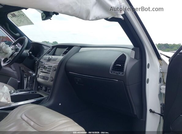 JN8AZ2NE4K9229424 2019 INFINITI QX80 White Вид салону спереду