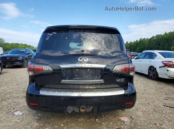JN8AZ2NE5G9121076 2016 INFINITI QX80 Черный Вид сзади