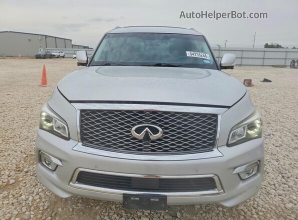 JN8AZ2NE5G9122809 2016 INFINITI QX80 Silver Դիմացի տեսք
