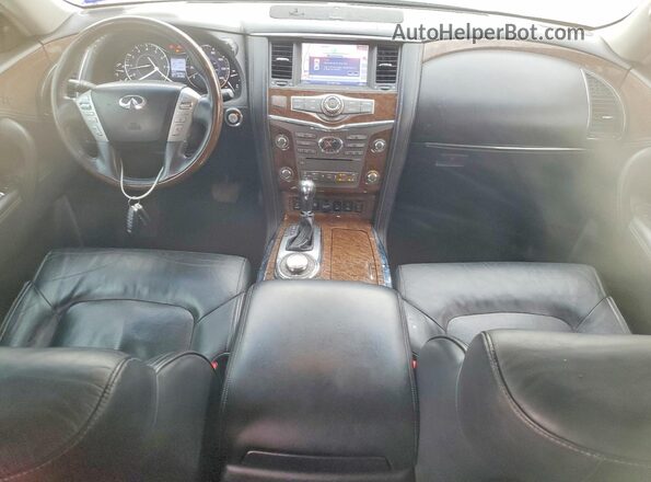 JN8AZ2NE5G9122809 2016 INFINITI QX80 Silver Առջևի վահանակի տեսք