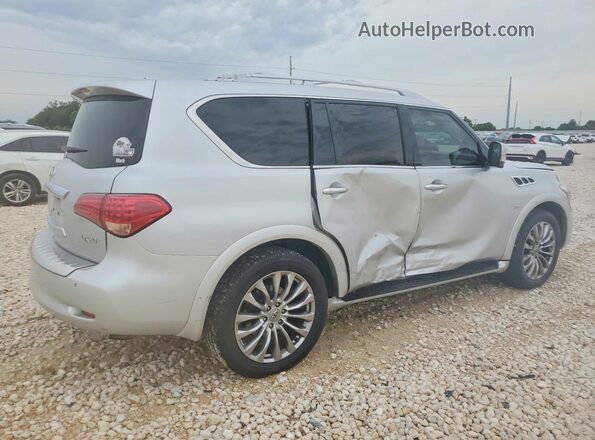 JN8AZ2NE5G9122809 2016 INFINITI QX80 Silver Հետևի աջ