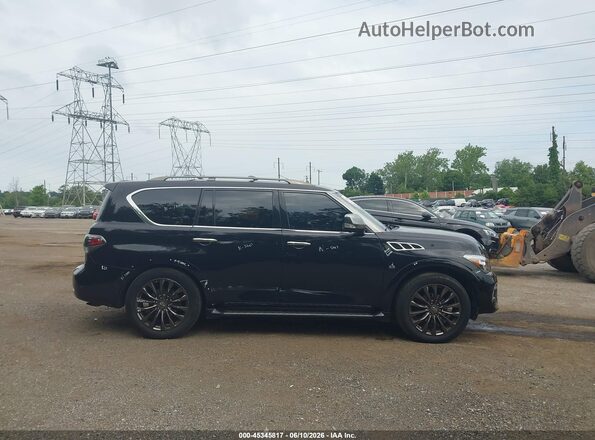 JN8AZ2NE5H9156248 2017 INFINITI QX80 Black Widok wnętrza z tyłu