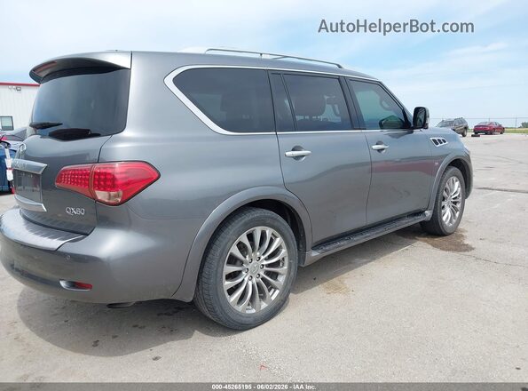 JN8AZ2NEXH9155404 2017 INFINITI QX80 Gray უკანა მარჯვენა