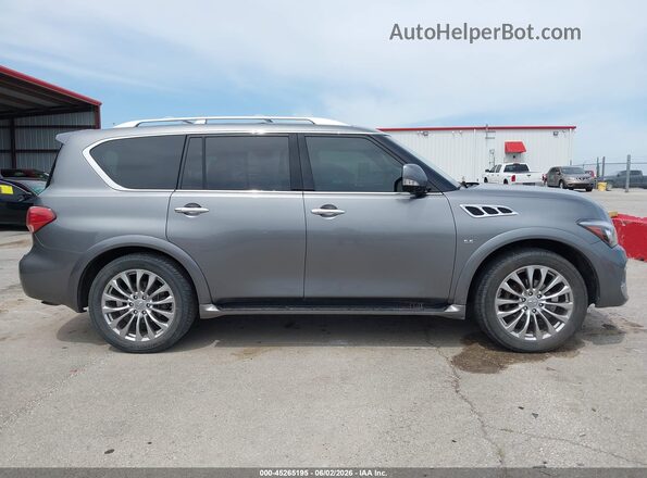 JN8AZ2NEXH9155404 2017 INFINITI QX80 Gray უკანა სალონის ხედი