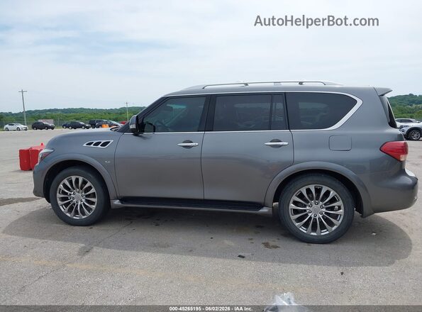 JN8AZ2NEXH9155404 2017 INFINITI QX80 Gray სალონის 360-გრადუსიანი ხედი