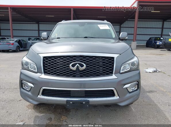 JN8AZ2NEXH9155404 2017 INFINITI QX80 Gray ხელსაწყოთა პანელის ხედი