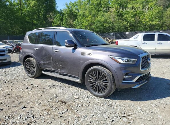 JN8AZ2NEXK9237575 2019 INFINITI QX80 Серый Передняя правая четверть