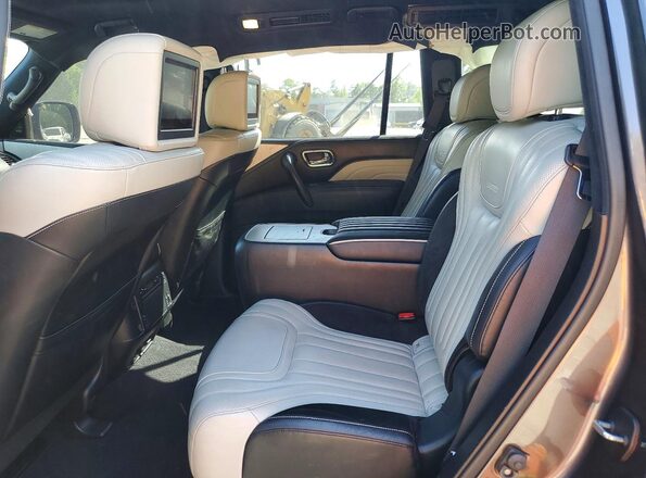 JN8AZ2NEXK9237575 2019 INFINITI QX80 Серый Вид задней части салона
