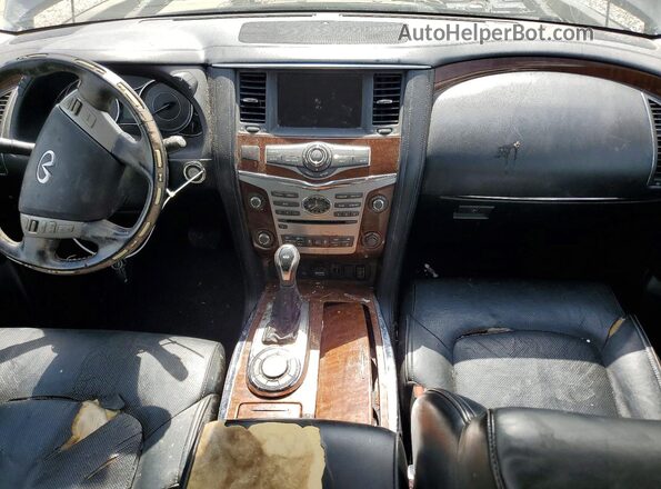 JN8AZ2NF0J9661614 2018 INFINITI QX80 Черный Вид панели приборов