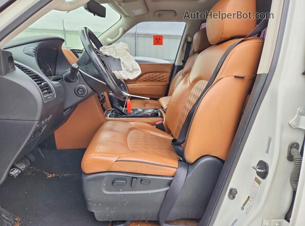 JN8AZ2NF0L9700527 2020 INFINITI QX80 White Вид салону спереду