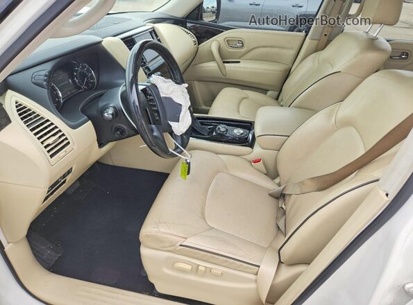 JN8AZ2NF0L9701225 2020 INFINITI QX80 White Front interior view