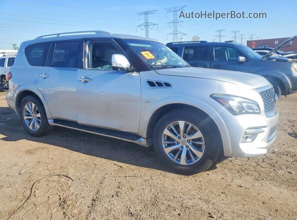 JN8AZ2NF2H9644694 2017 INFINITI QX80 Silver წინა მარჯვენა