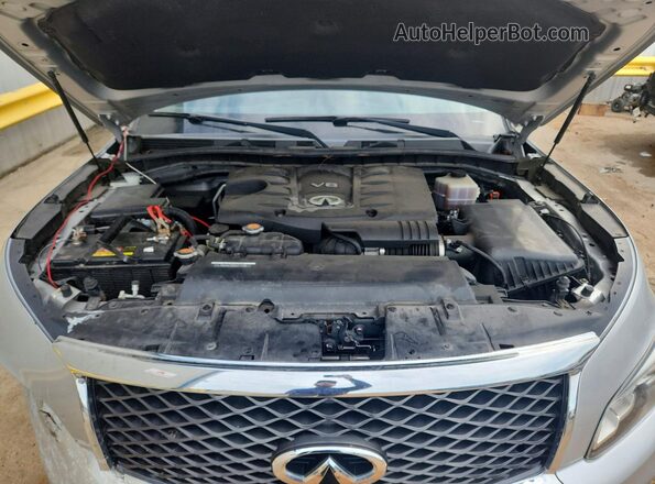 JN8AZ2NF2H9646980 2017 INFINITI QX80 Серебряный Вид подкапотного пространства