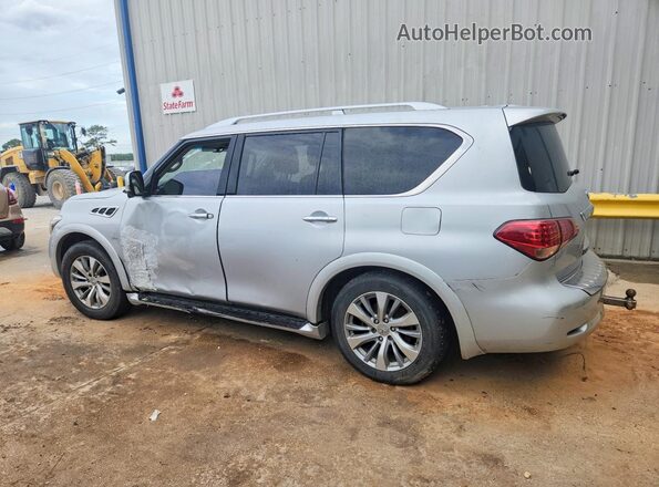 JN8AZ2NF2H9646980 2017 INFINITI QX80 Серебряный Задняя левая четверть