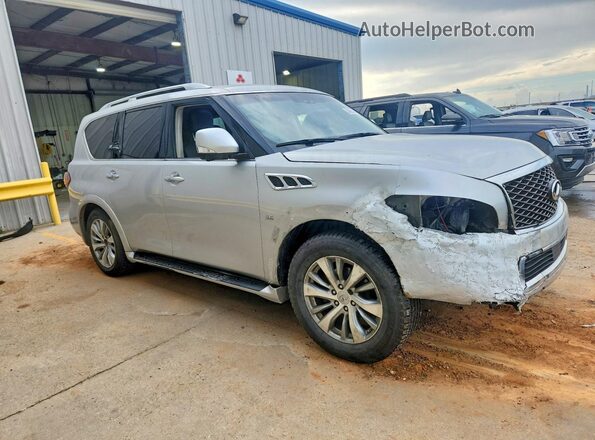 JN8AZ2NF2H9646980 2017 INFINITI QX80 Серебряный Передняя правая четверть