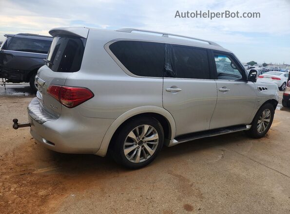 JN8AZ2NF2H9646980 2017 INFINITI QX80 Серебряный Задняя правая четверть