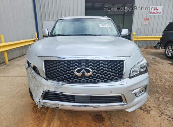 JN8AZ2NF2H9646980 2017 INFINITI QX80 Серебряный Вид спереди