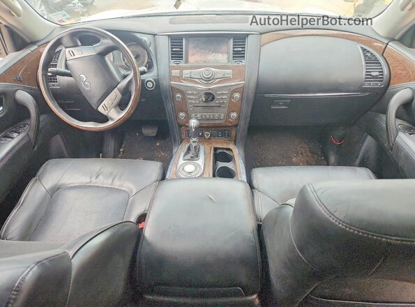 JN8AZ2NF2H9646980 2017 INFINITI QX80 Серебряный Вид панели приборов