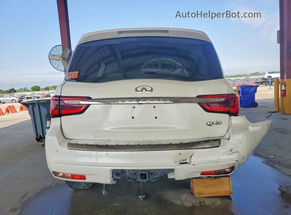 JN8AZ2NF2K9683681 2019 INFINITI QX80 White Вид ззаду