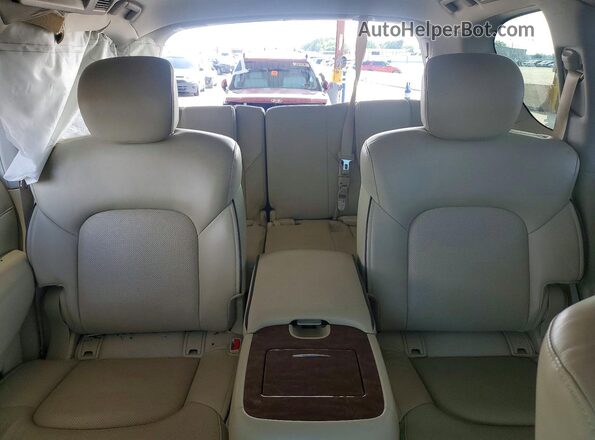JN8AZ2NF2K9683681 2019 INFINITI QX80 White Вид задніх сидінь