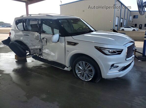 JN8AZ2NF2K9683681 2019 INFINITI QX80 White Передня права чверть