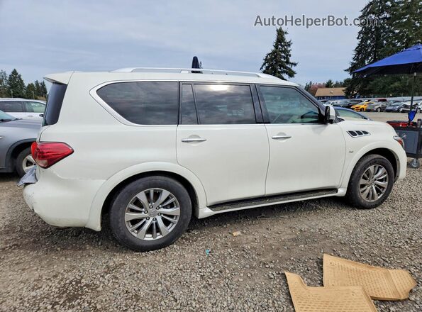 JN8AZ2NF3G9614022 2016 INFINITI QX80 White უკანა მარჯვენა