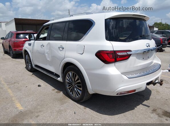 JN8AZ2NF3K9687531 2019 INFINITI QX80 White უკანა მარცხენა