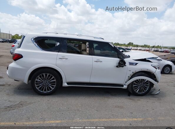 JN8AZ2NF3K9687531 2019 INFINITI QX80 White ხელსაწყოთა პანელის ხედი