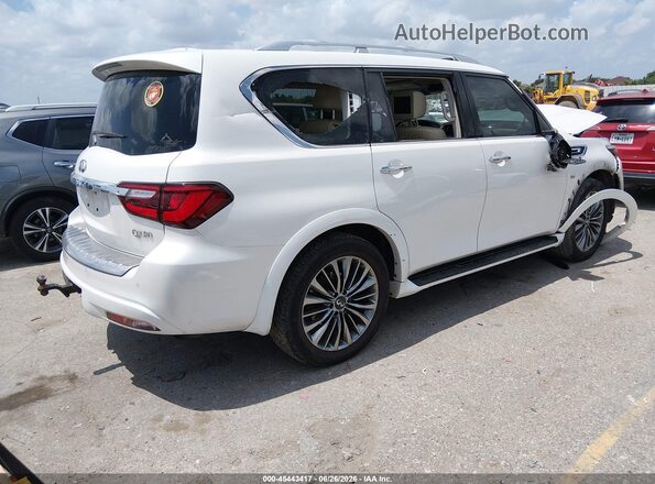 JN8AZ2NF3K9687531 2019 INFINITI QX80 White უკანა მარჯვენა
