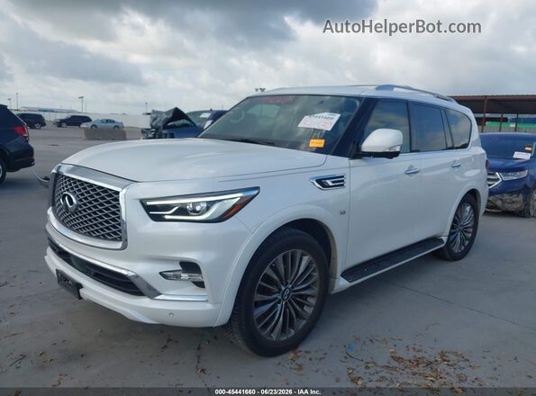 JN8AZ2NF3L9701123 2020 INFINITI QX80 White Vista tres cuartos delantera izquierda