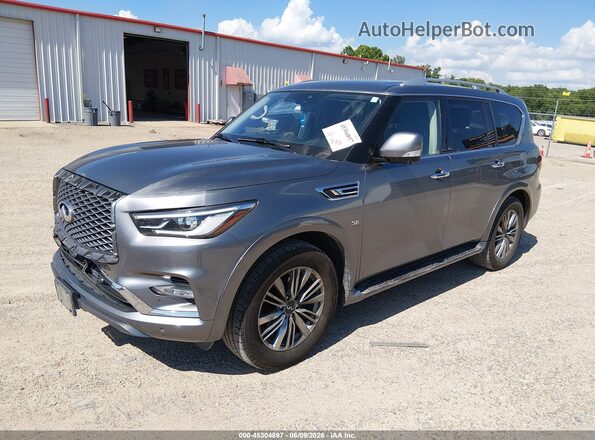 JN8AZ2NF3L9705320 2020 INFINITI QX80 Gray Передня ліва чверть