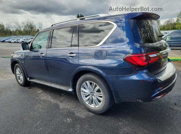 JN8AZ2NF4J9662975 2018 INFINITI QX80 Blue Սալոնի 360 աստիճան տեսք